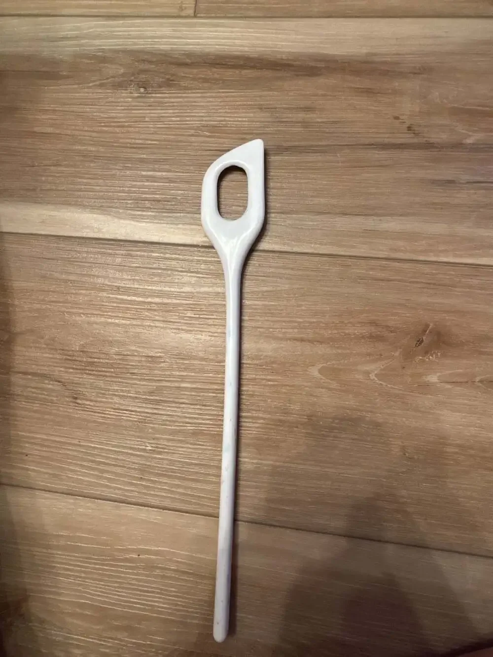 Vintage White Melamine Ware Mixing Spoon 804